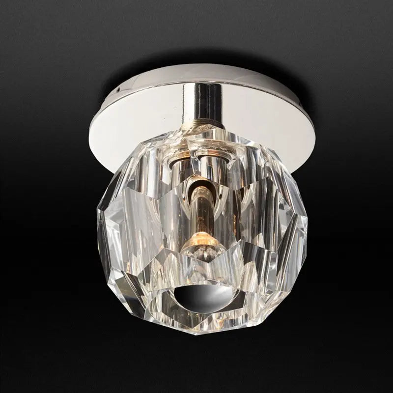 Plafonnier nordique en cristal pour décoration intérieure élégante Éden Essor - Reflets Étincelants & Décor Élégant