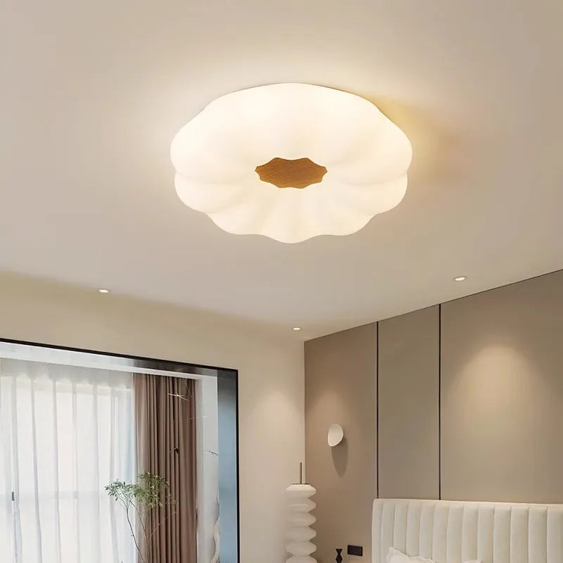 Plafonnier — Nordique en bois massif salon acrylique plafonnier chambre lustre lampe hôtel restaurant lampe moderne éclairage