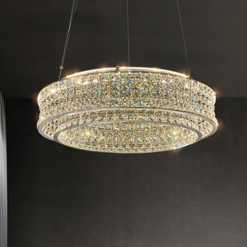 Lustre — De luxe en cristal pour restaurant bar et hôtel intérieur