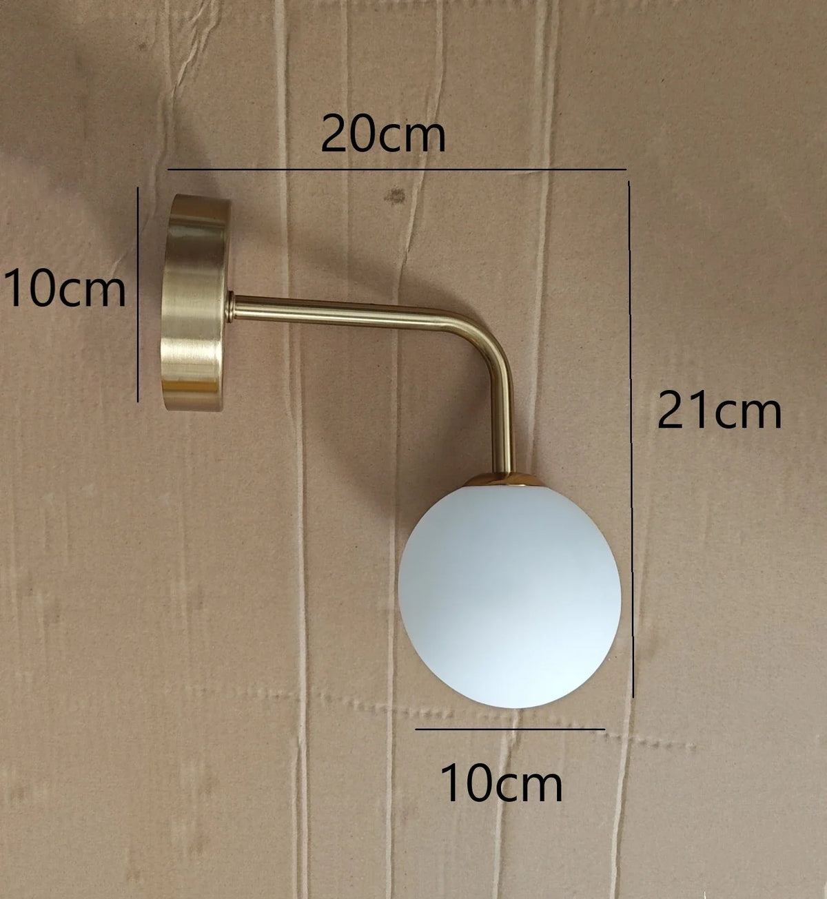 Applique murale — Post-modernes LED applique murale en verre Simple doré avec ampoule G9 nordique créative chambre salon allée lampe de chevet