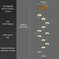 Lustre — Moderne à LED pour éclairage intérieur élégant