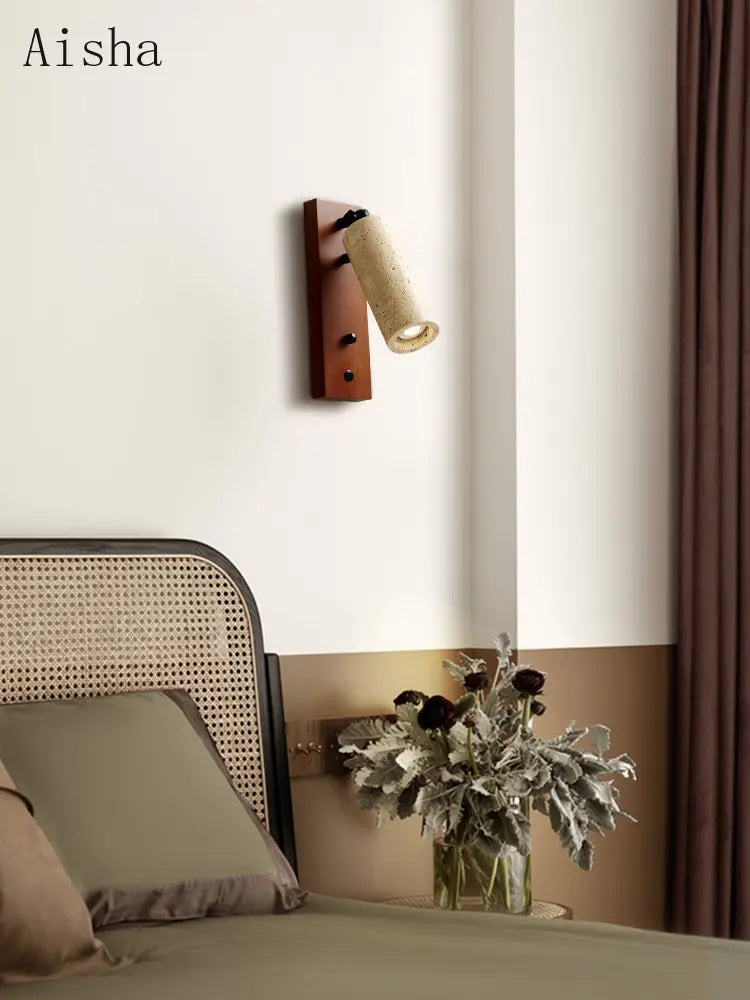 Applique murale vintage wabi-sabi avec interrupteur design intérieur Perrine Silhouette - Esprit Rétro & Atmosphère Accueillante