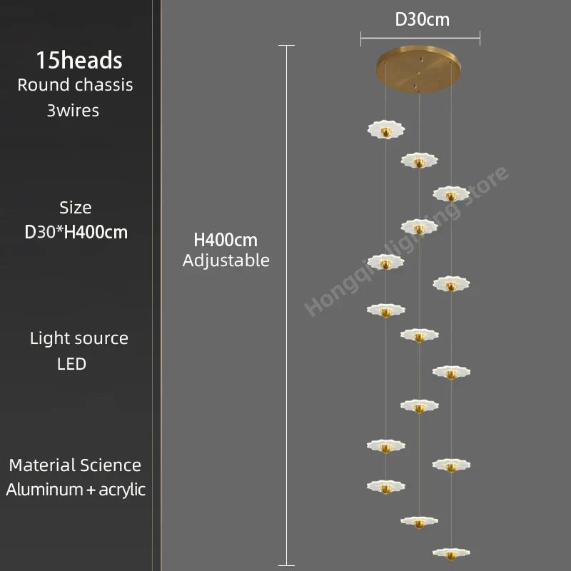 Lustre — Moderne à LED pour espaces intérieurs élégants et contemporains