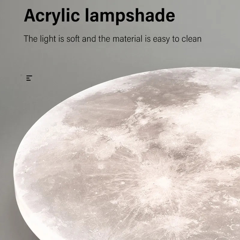 Plafonnier — Lune lampe LED éclairage romantique pour balcon et chambre enfant