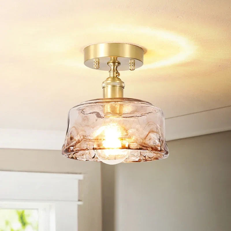 Plafonnier nordique créatif en forme de tasse décoration d'intérieur moderne Éliane Voûte en Verre - Jeux de Reflets & Harmonie Intérieure