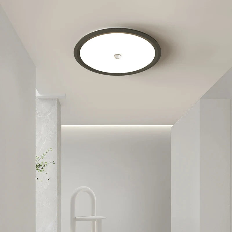 Plafonnier led ultra-mince avec capteur de corps humain Melchior Versant en Aluminium - Lignes Dessinées & Décor Raffiné