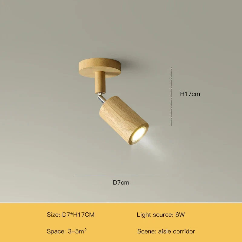 Lustre Grain de bois Led avec projecteur pour salon chambre plafonniers éclairage décor noir Lustre cuisine luminaire Lucille Rive - Un Accent Raffiné au Quotidien