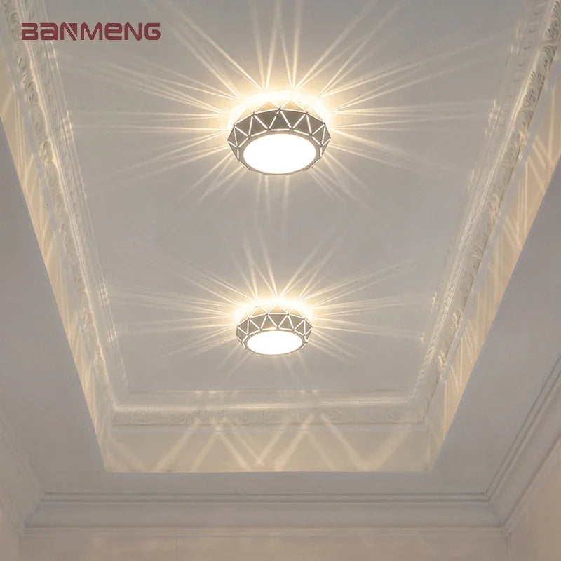Plafonnier LED moderne simplicité 5W 12W Léane Courbe - Une Note Actuelle dans le Décor