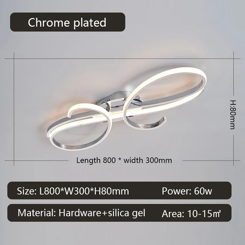 Plafonnier — LED moderne plaqué pour salon chambre couloir Foyer salle d'étude lustres de plafond intérieur maison