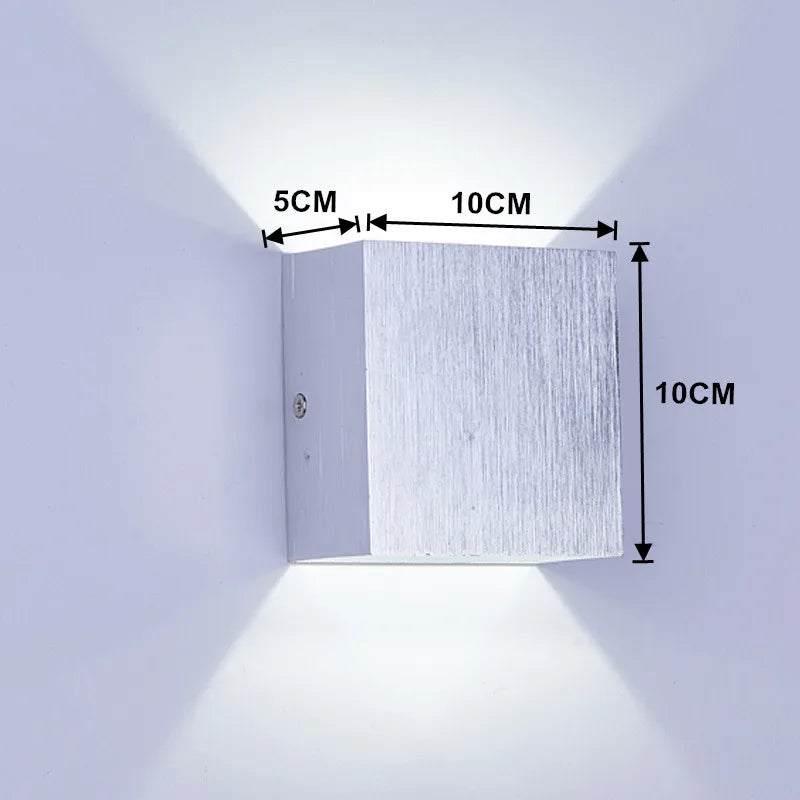 Applique murale — LED lumière extérieure étanche IP65 porche jardin applique et intérieur chambre chevet décoration éclairage lampe en aluminium doré