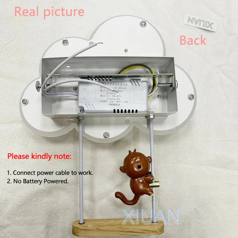 lampe nuage mignonne pour chambre d'enfant animaux et princesses