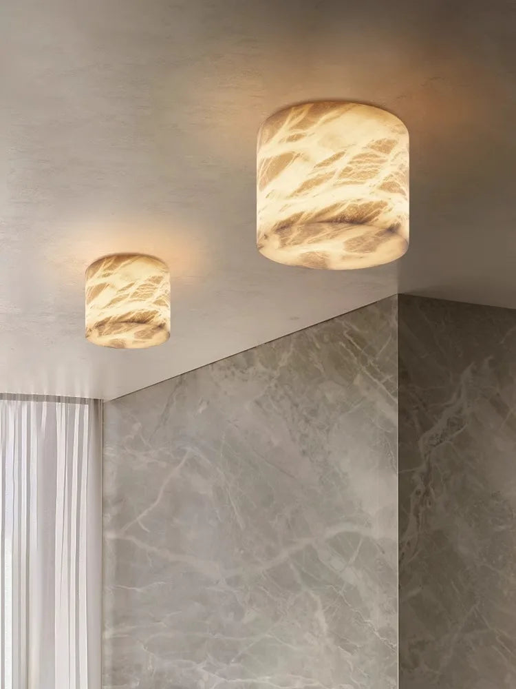 Plafonnier — Petit plafonnier LED en marbre espagnol