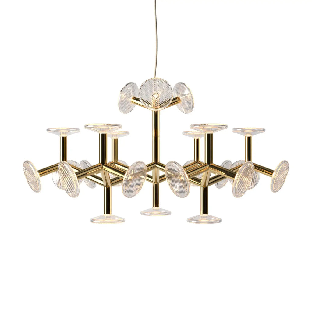 Lustre — Postmoderne en verre style américain pour décoration intérieure