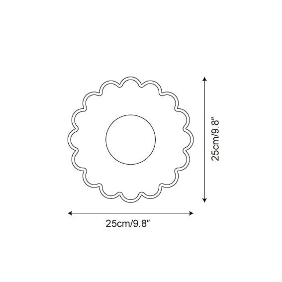 Ritta Applique Murale Coquille Travertin À Bords Découpés - Neutralighting