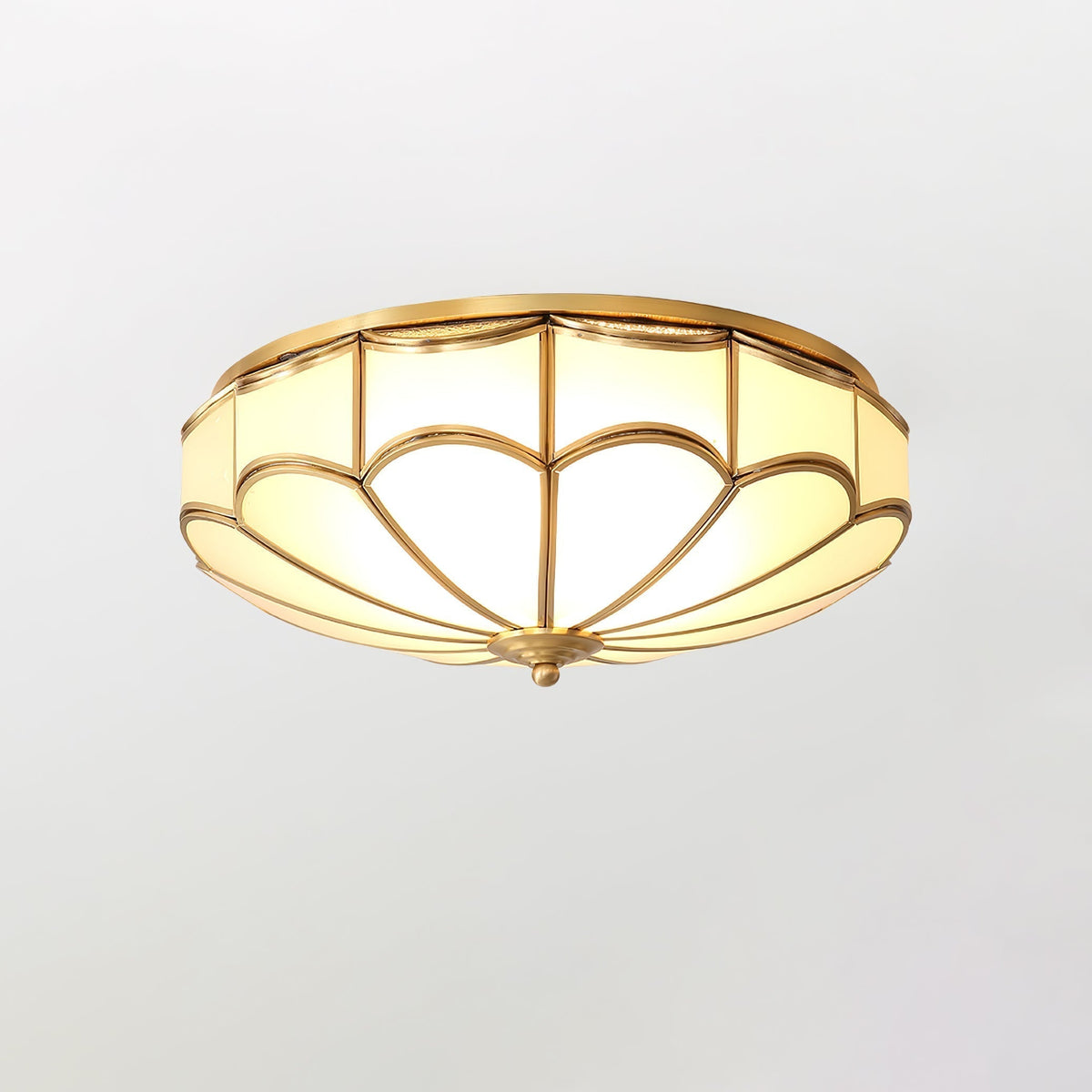 Evmarara Plafonnier encastré en laiton et verre Elegance - Neutralighting