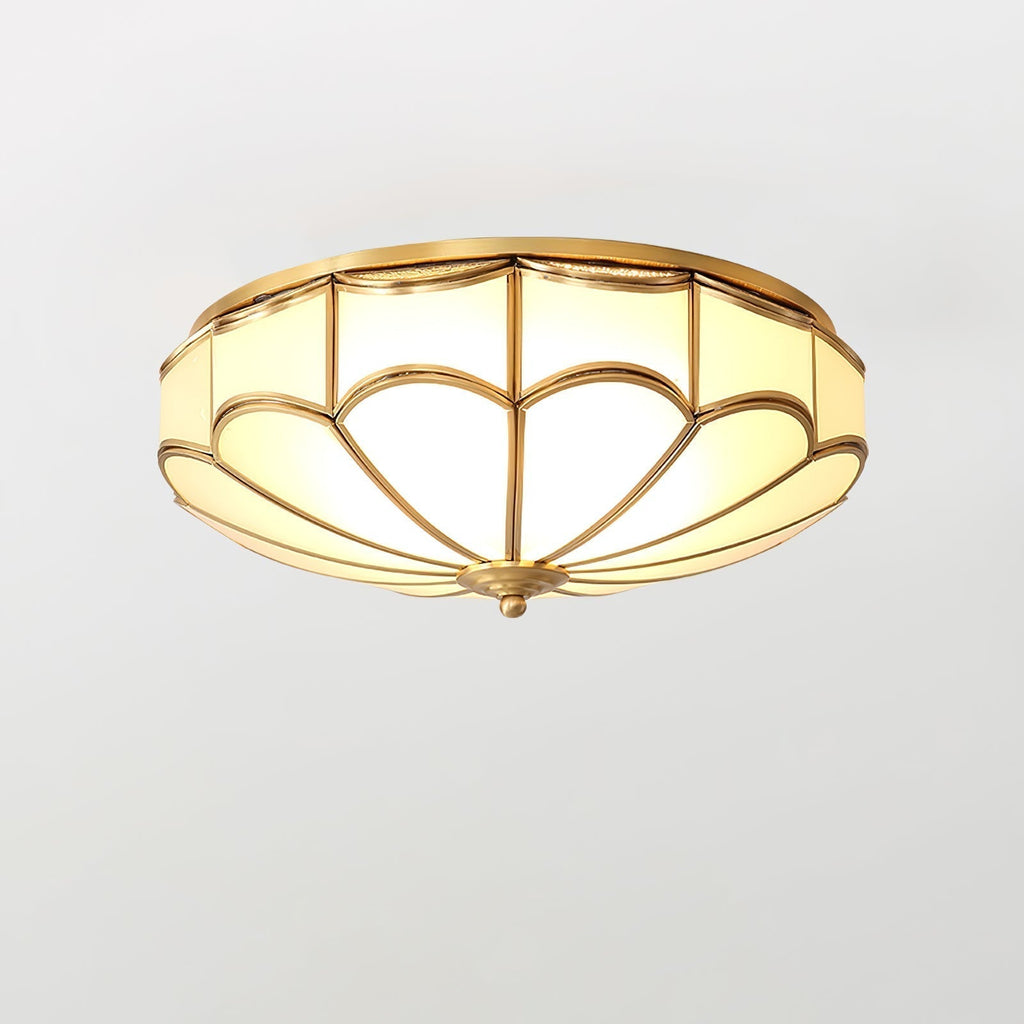 Evmarara Plafonnier encastré en laiton et verre Elegance - Neutralighting