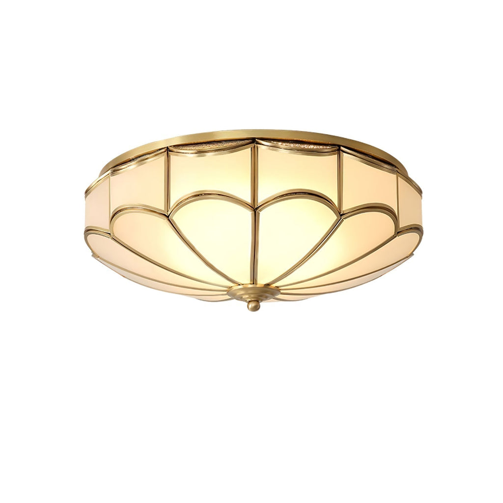 Evmarara Plafonnier encastré en laiton et verre Elegance - Neutralighting