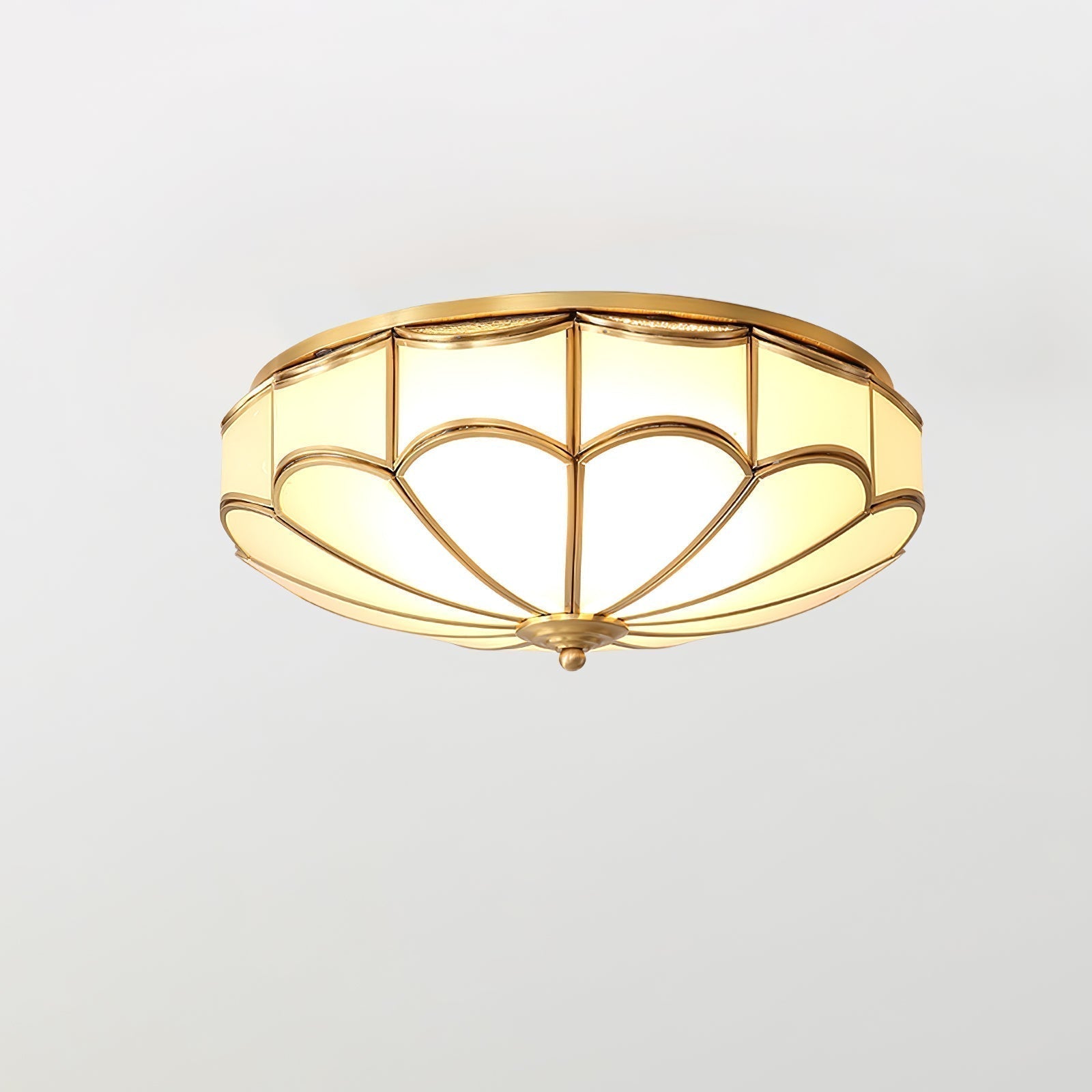 Evmarara Plafonnier encastré en laiton et verre Elegance - Neutralighting