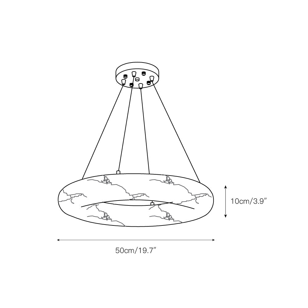Alvynora Lustre Moderne Minimaliste en Laiton et Albâtre - Neutralighting