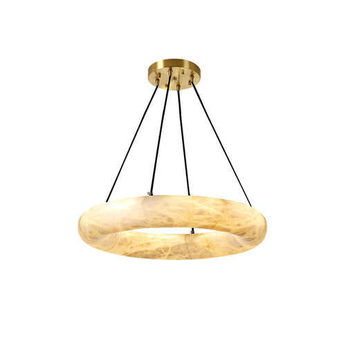 Alvynora Lustre Moderne Minimaliste en Laiton et Albâtre - Neutralighting