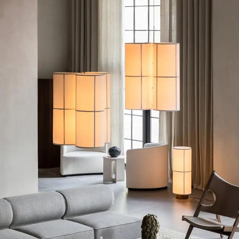 Lustre — À LED en tissu design wabi sabi pour décoration intérieure