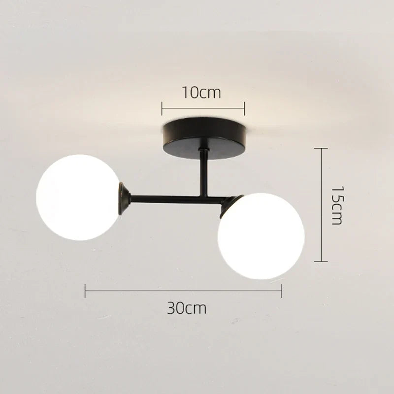 Plafonnier — LED plafonnier décor intérieur chambre salon couloir boule nordique