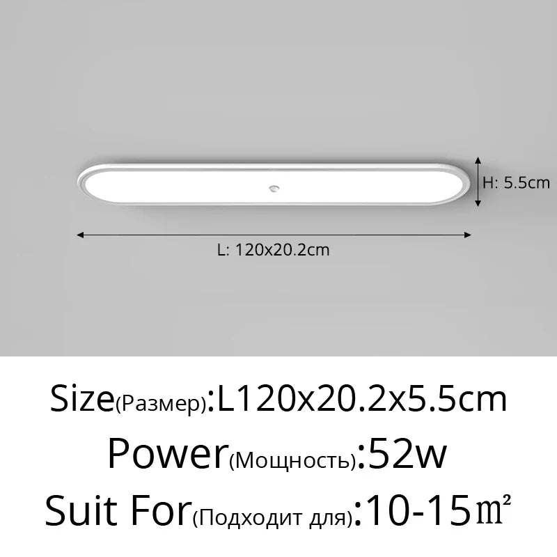 Plafonnier led ultra-mince avec capteur de corps humain Melchior Versant en Aluminium - Lignes Dessinées & Décor Raffiné