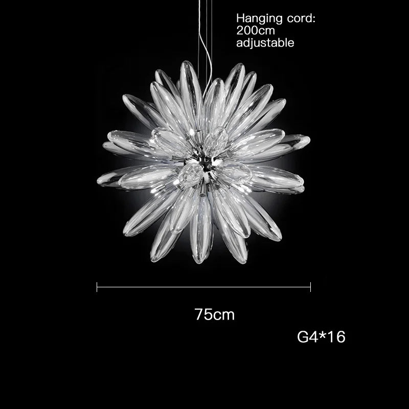 Abat-jour — À LED design avec abat-jour en verre élégante finition brillante