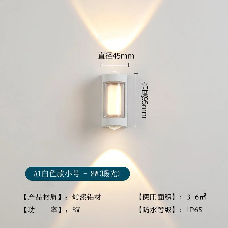 Applique murale — Moderne LED extérieure étanche pour jardin et couloir