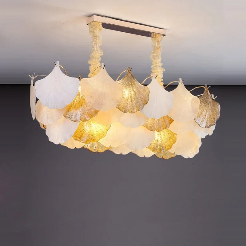 Lustre — Suspendu LED art déco ginkgo dimmable pour un éclairage élégant