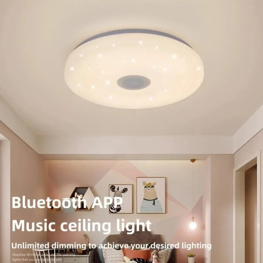 Plafonnier led intelligent avec musique et télécommande Ernest Interlude en Acrylique - Un Accent Raffiné au Quotidien