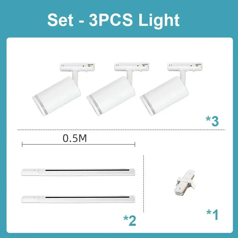Spot — LED sur rail pour magasin et décoration intérieure