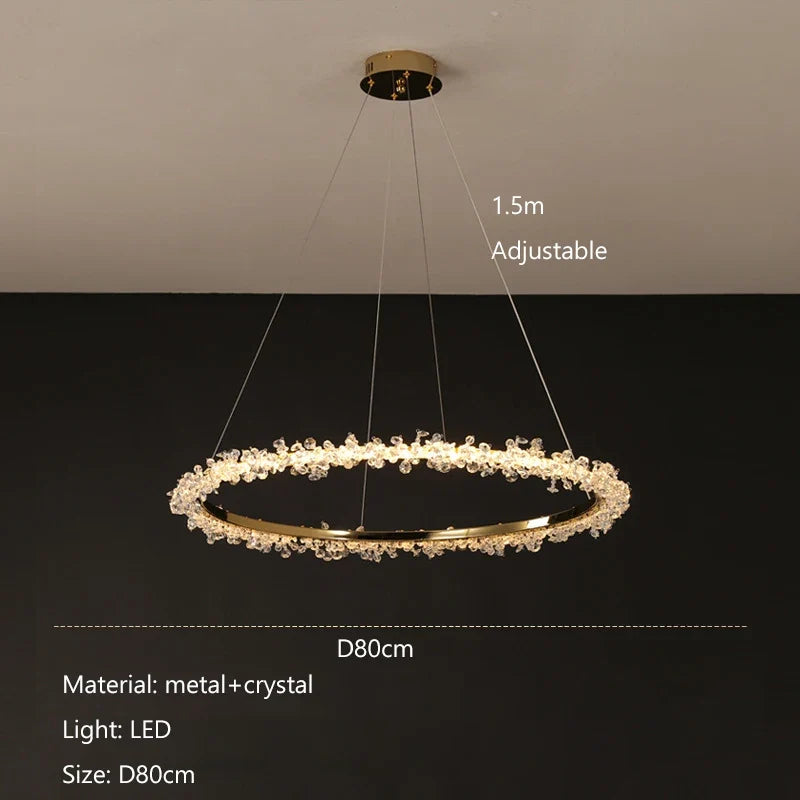 Suspension — Moderne en cristal de luxe suspension décorative