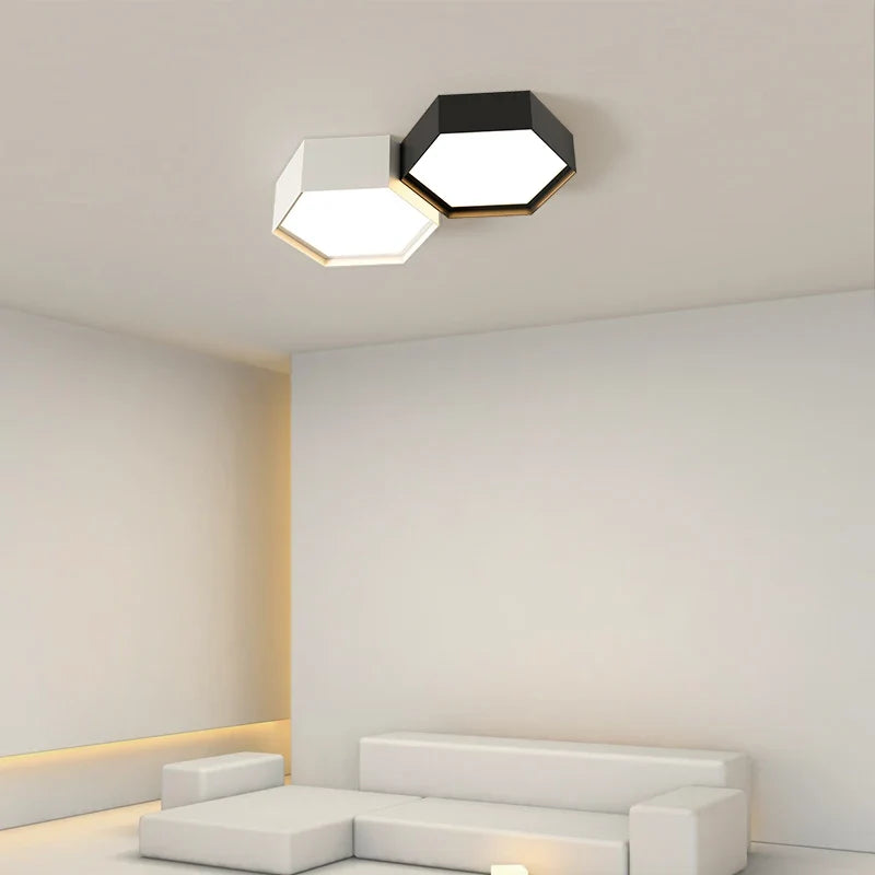 Plafonnier modernes simples créatifs minimalistes Évrard Sérénade en Aluminium - Simplicité & Caractère au Quotidien