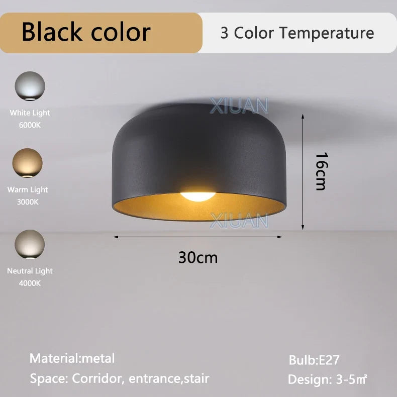 Plafonnier — LED moderne en fer métal pour hôtel et allée