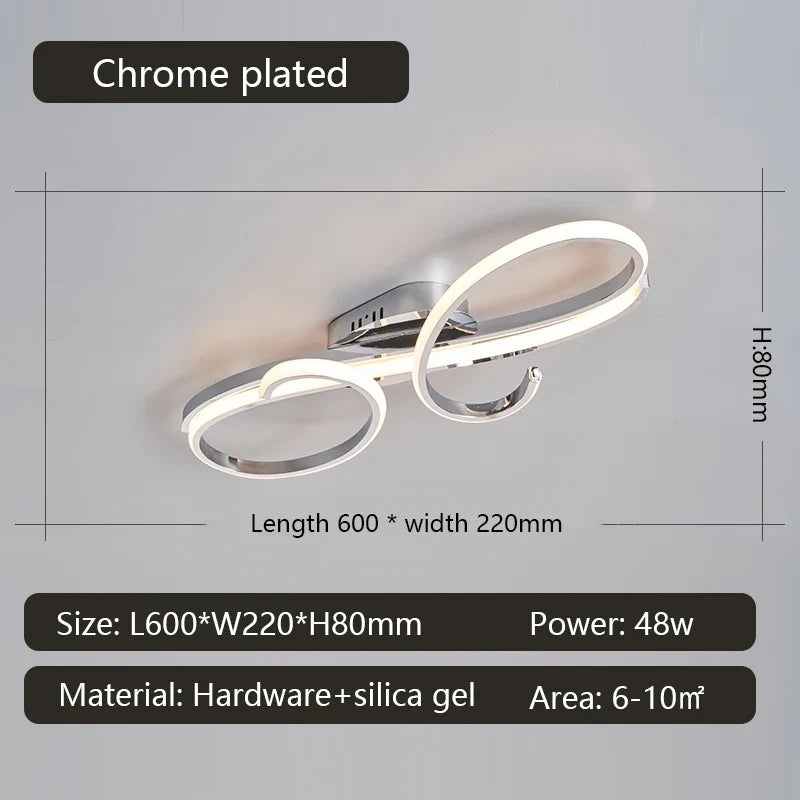 Plafonnier — LED moderne plaqué pour salon chambre couloir Foyer salle d'étude lustres de plafond intérieur maison
