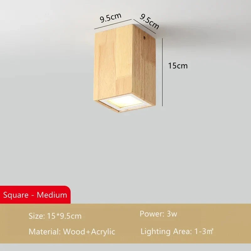 Lampe plafonnier moderne bois surface Milène Silhouette - Une Présence Naturelle Apaisante