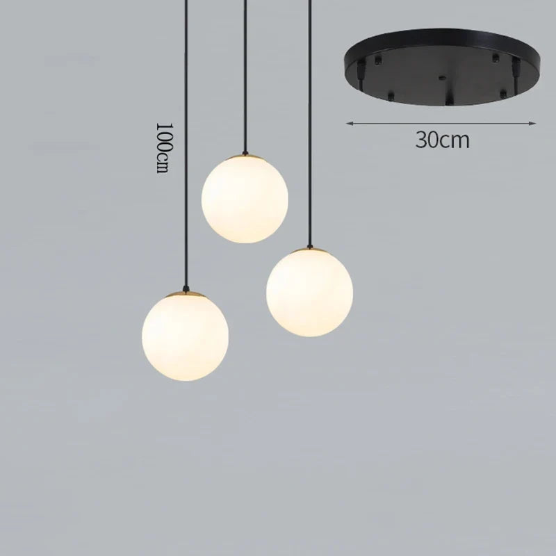 Plafonnier — Nordique décor à la maison salle à manger suspension lumières éclairage intérieur plafonnier suspension lustre lampes pour salon