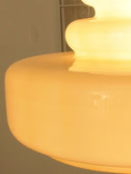 Lustra Suspension en Verre à Couches Style École pour Salon - Neutralighting