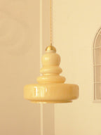 Lustra Suspension en Verre à Couches Style École pour Salon - Neutralighting