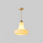 Lustra Suspension en Verre à Couches Style École pour Salon - Neutralighting