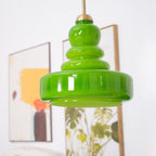 Lustra Suspension en Verre à Couches Style École pour Salon - Neutralighting