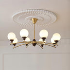 Sciolari Lustre Bois de Noyer Bras Courbés - Neutralighting