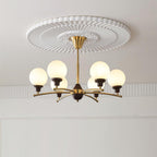 Sciolari Lustre Bois de Noyer Bras Courbés - Neutralighting