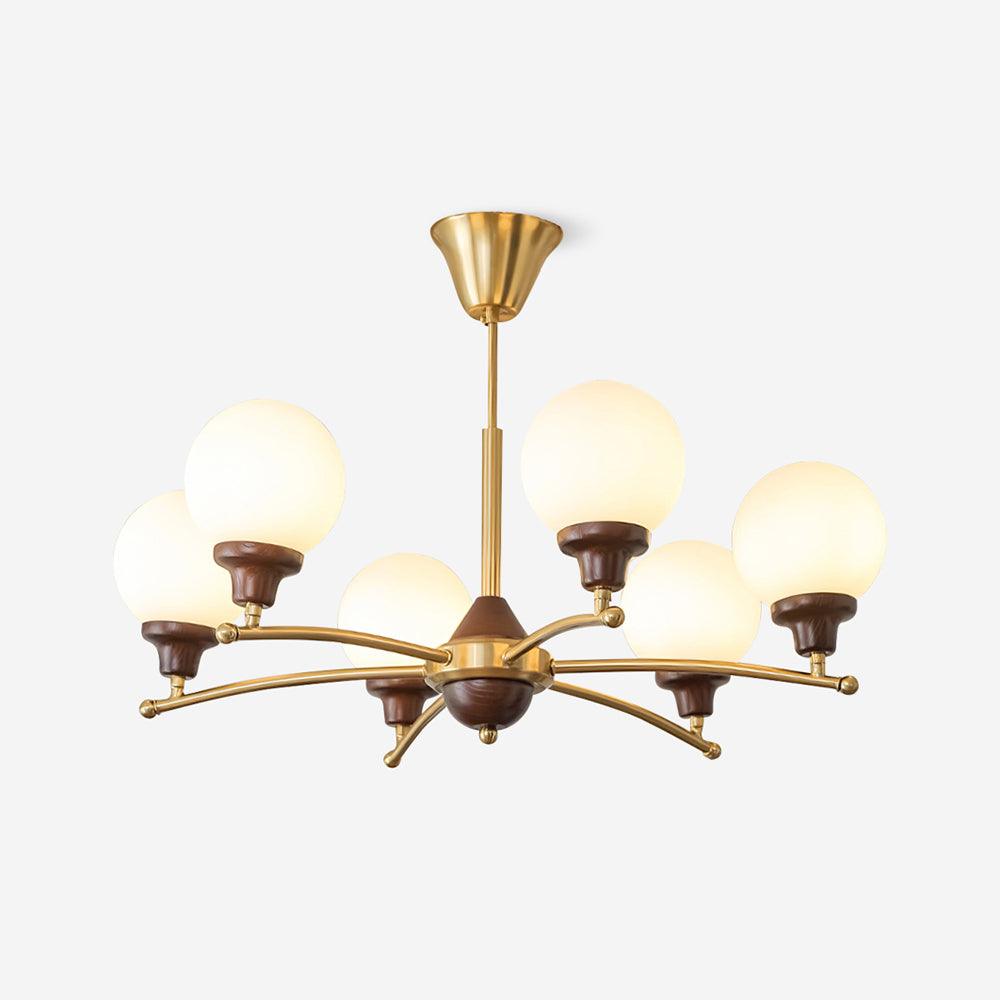 Lustre Sciolari Vintage Bois Verre - Neutralighting