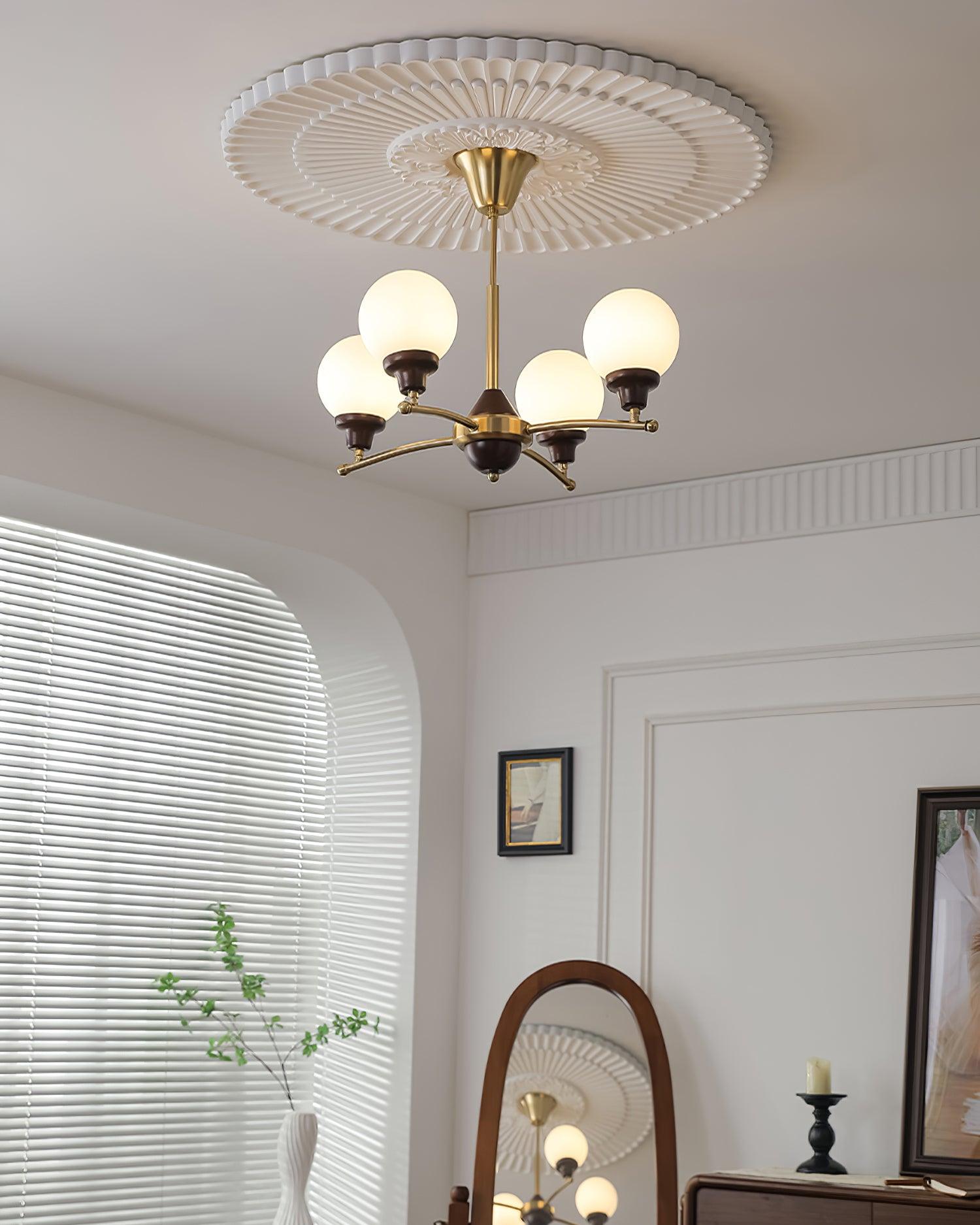 Lustre Sciolari Vintage Bois Verre - Neutralighting