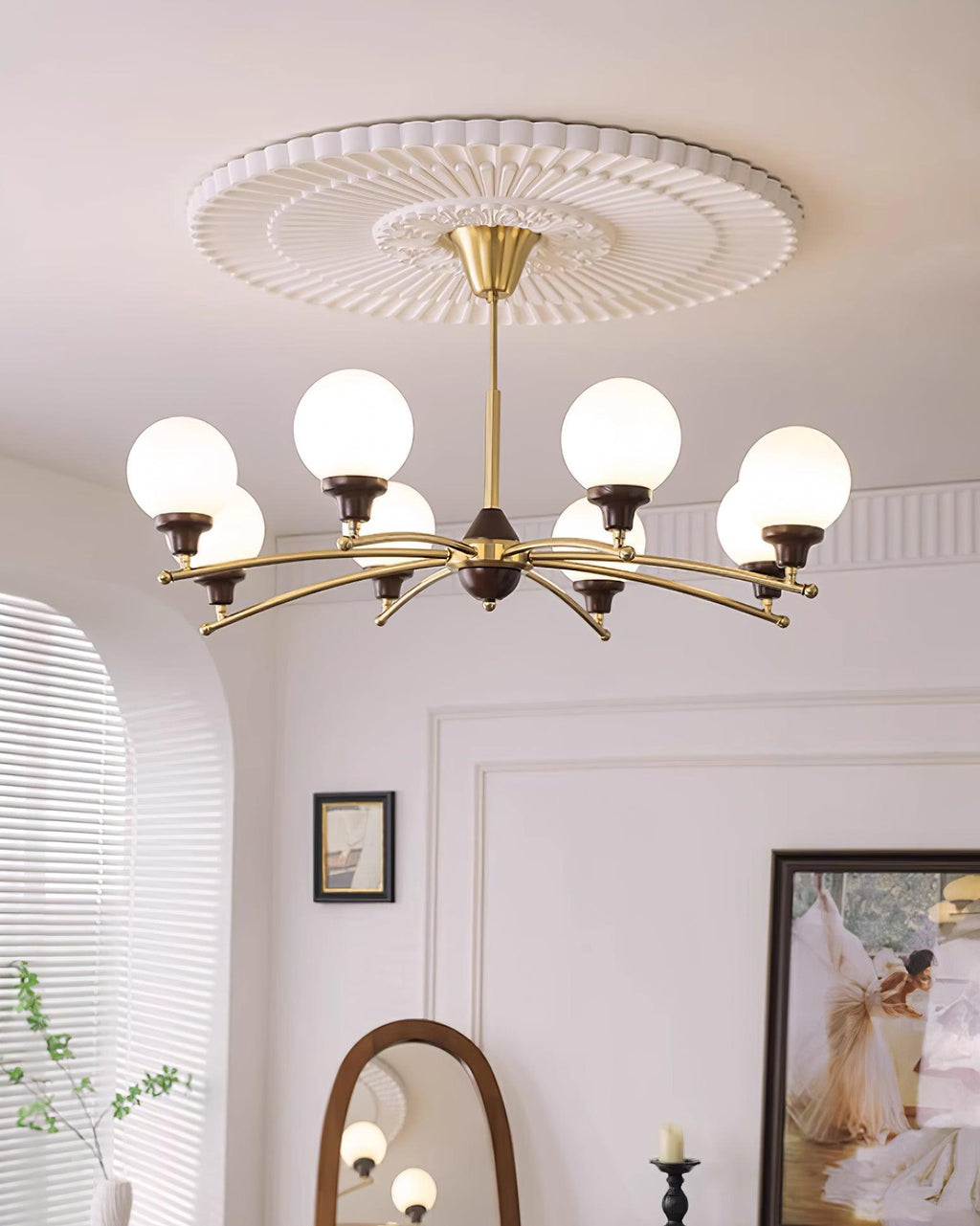 Lustre Sciolari Vintage Bois Verre - Neutralighting