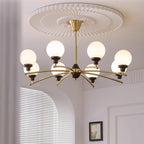 Sciolari Lustre Bois de Noyer Bras Courbés - Neutralighting