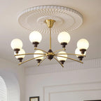 Sciolari Lustre Bois de Noyer Bras Courbés - Neutralighting