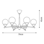Lustre Sciolari Vintage Bois Verre - Neutralighting